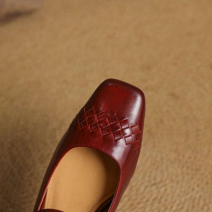 Joanna | Square-Toe Mary Jane Flats