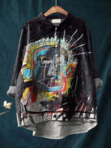 Theodora | Artistic Print Relaxed Shirt