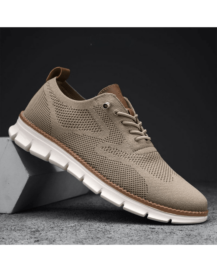 Cole | Men's Breathable Knit Lace-Up Sneakers