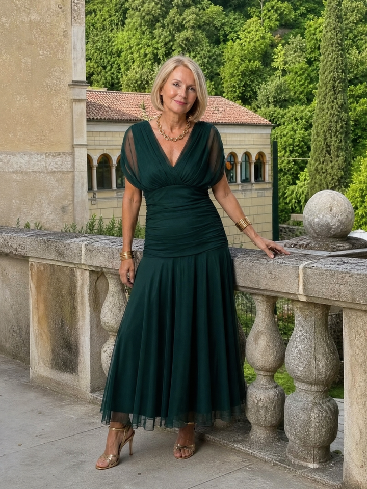 Delilah | Off-Shoulder Flowing Midi Dress