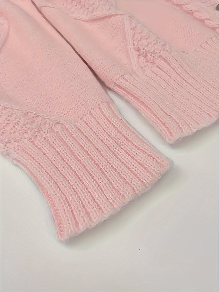 Estelle | Cable-Knit Button Cardigan