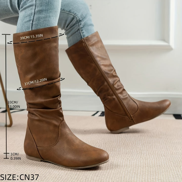 Rachel | Slouch Mid-Calf Boots
