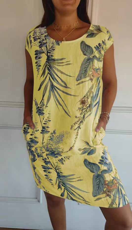 Marnie | Botanical Print Summer Dress