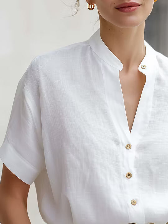 Margot | Refined Stand-Collar Blouse
