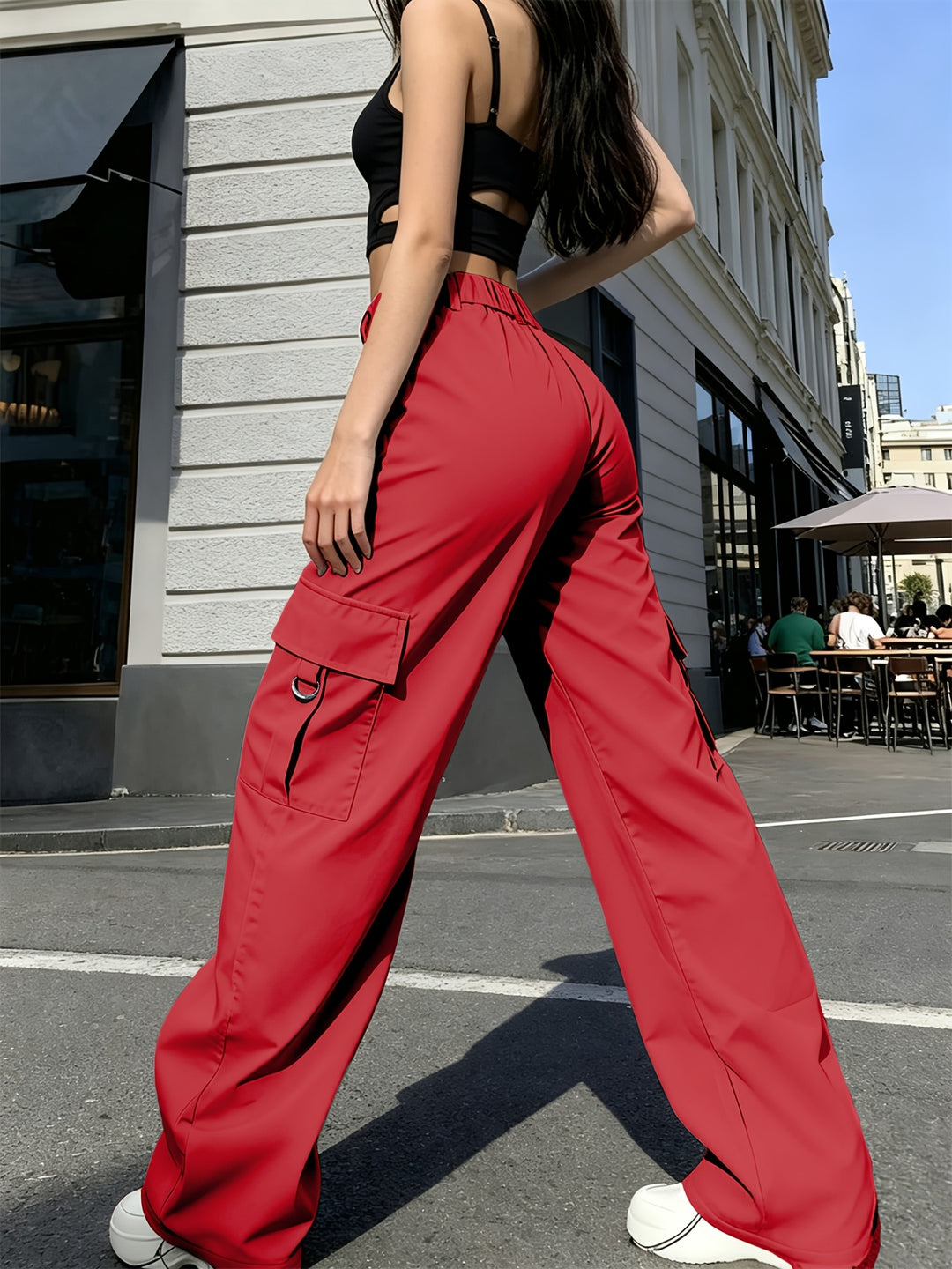 Sabine | High-Waisted Cargo Pants