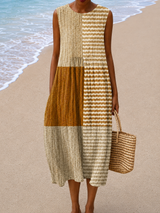 Elspeth | Relaxed Sleeveless Midi Dress