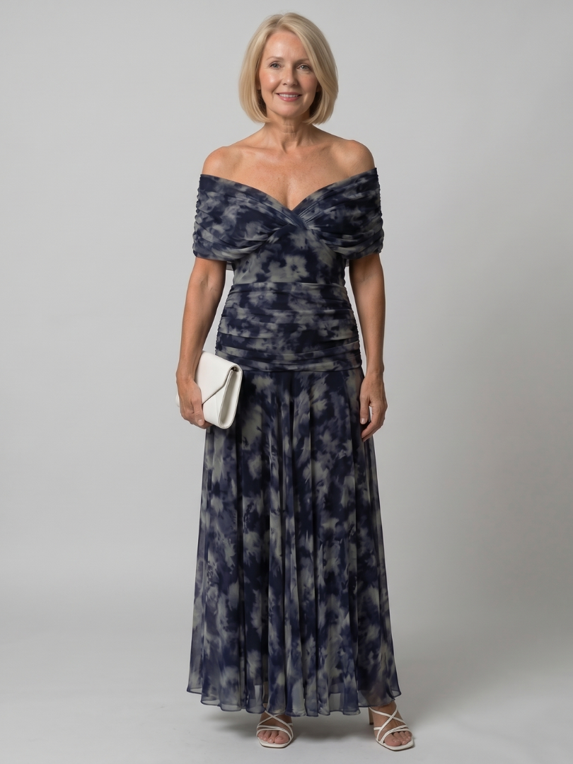 Delilah | Off-Shoulder Flowing Midi Dress