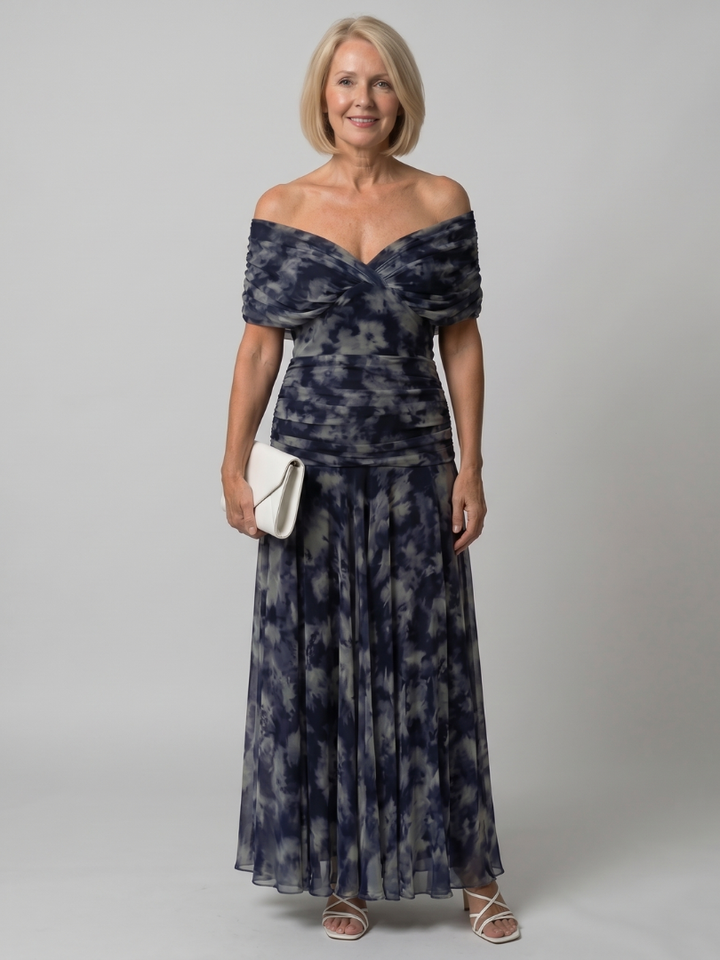 Delilah | Off-Shoulder Flowing Midi Dress