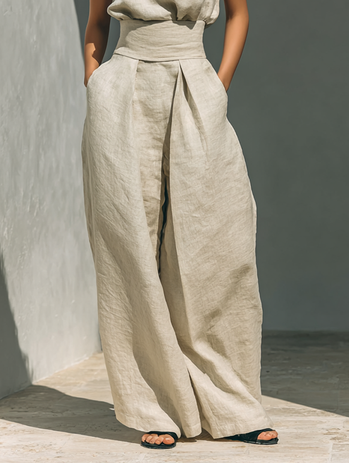 Delilah | Sleeveless Wide-Leg Two-Piece Set