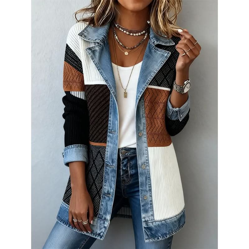 June | Contrast-Trim Tailored Jacket