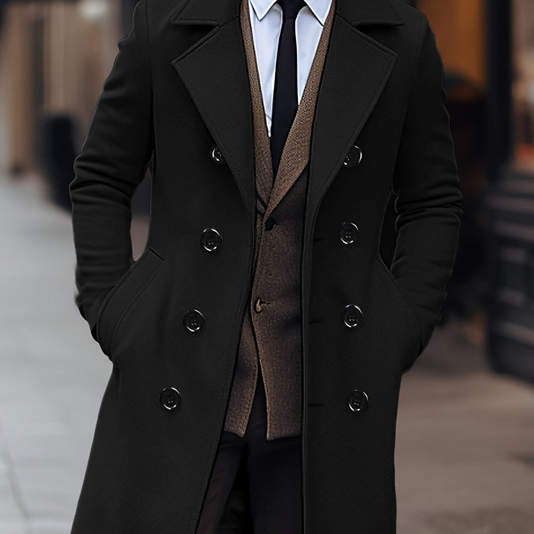 Julian | Refined Double-Breasted Overcoat