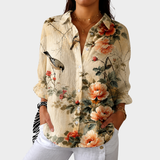 Vintage Bird Garden Blouse