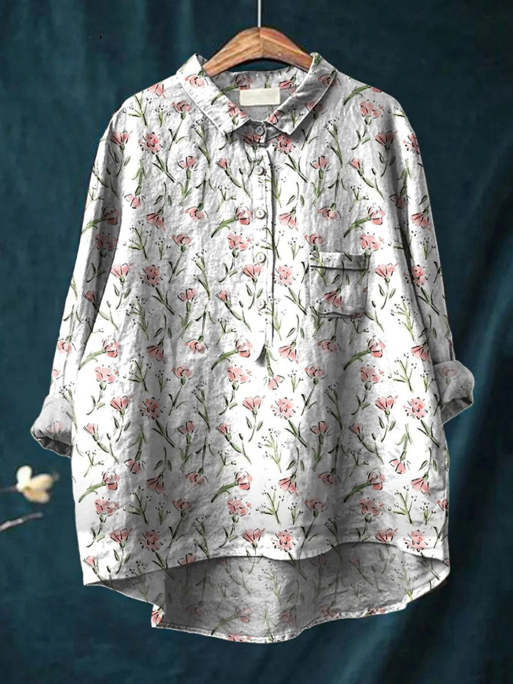 Tamsin | Delicate Floral Relaxed Shirt