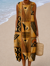 Bernice | Sleeveless Relaxed Midi Dress