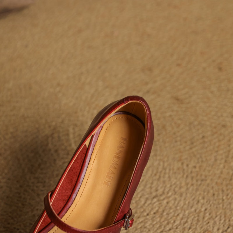 Joanna | Square-Toe Mary Jane Flats