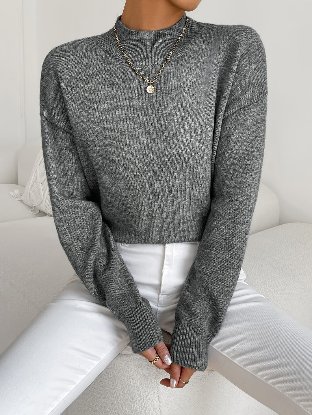Juniper | Relaxed Mock Neck Sweater