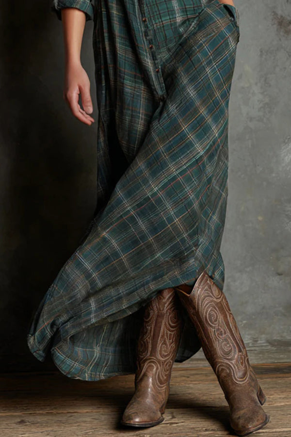 Iris | Timeless Plaid Shirt Dress