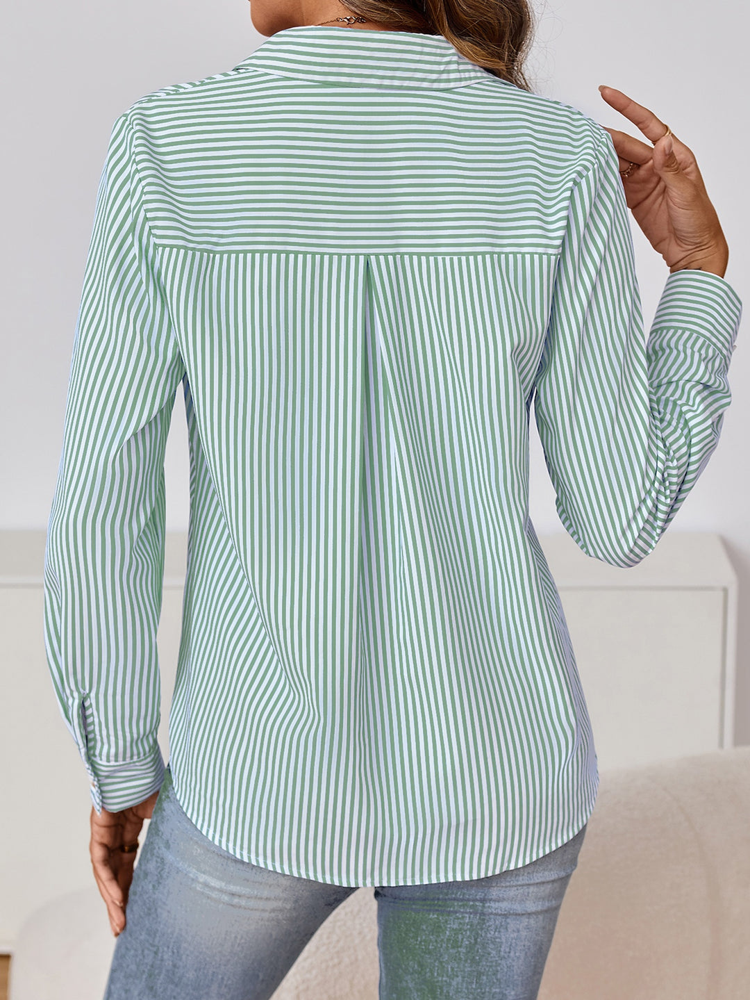 Elodie | Refined Striped Button-Up Shirt