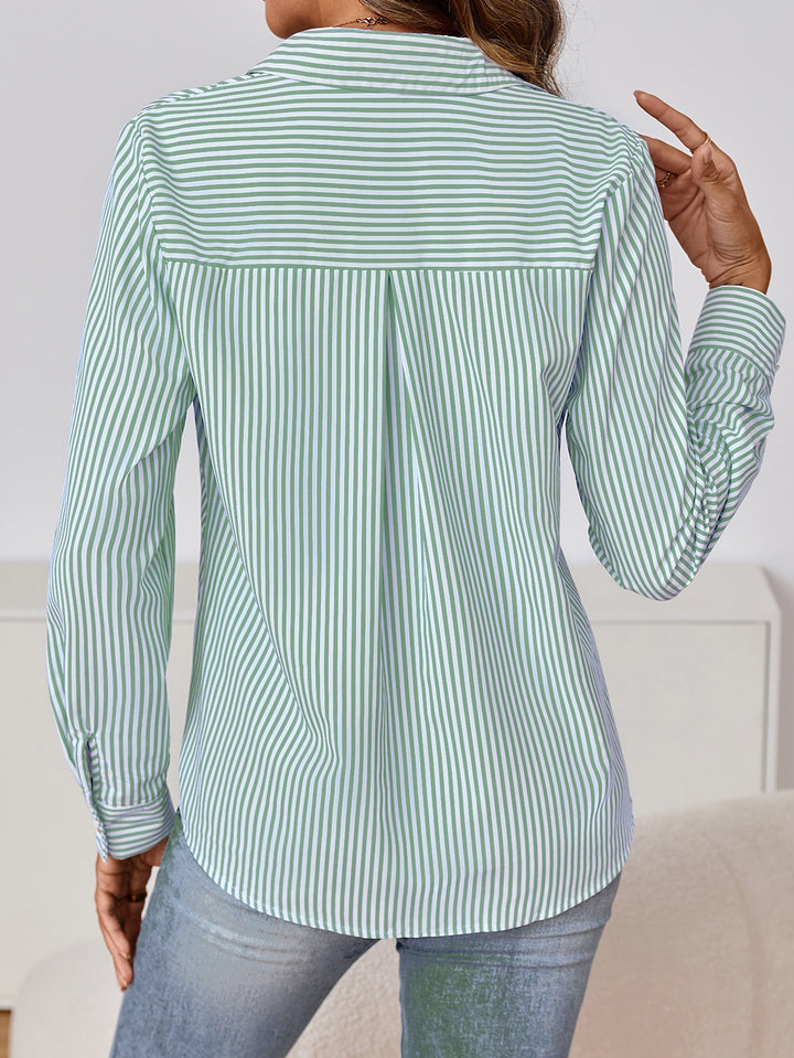 Elodie | Refined Striped Button-Up Shirt