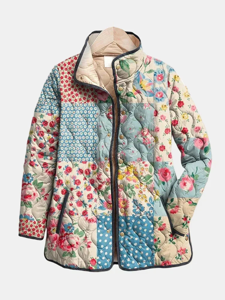 Paloma | Patchwork Floral Quilted Jacket