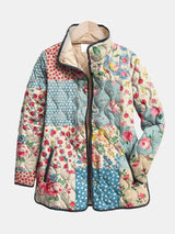 Paloma | Patchwork Floral Quilted Jacket