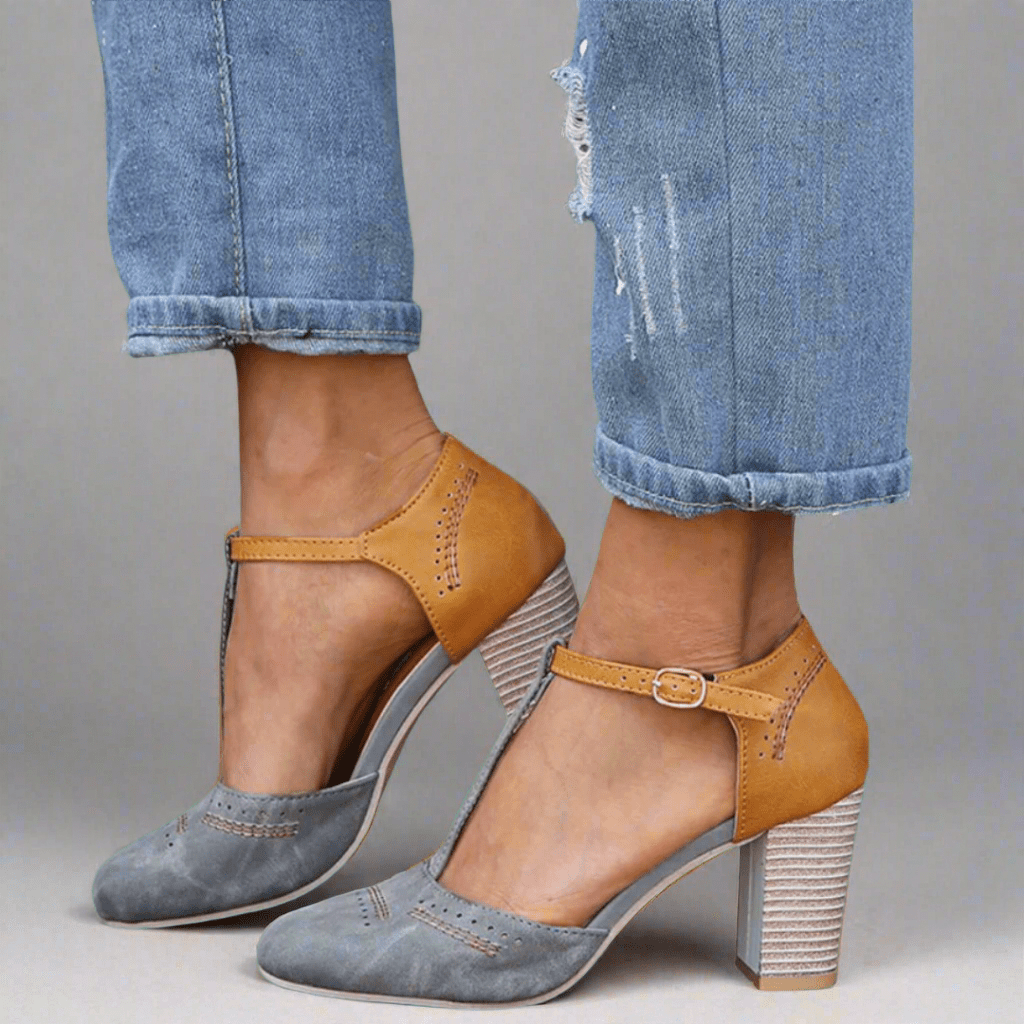 Eleanor | Classic T-Strap Heels