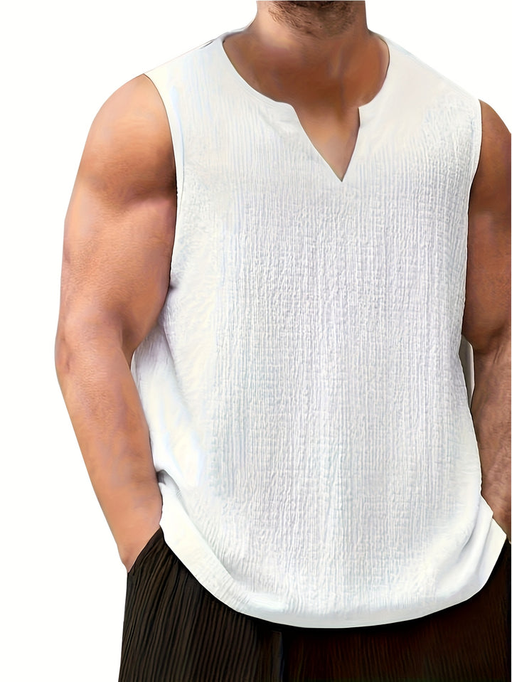 Quinn | Men's V-Neck Sleeveless Tank Top