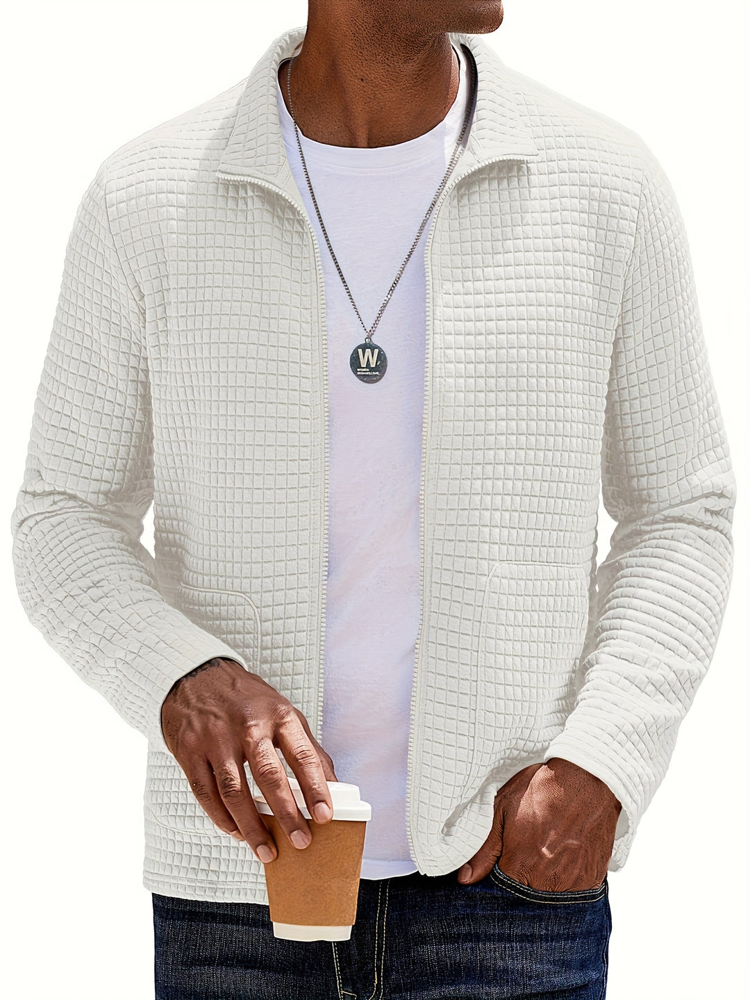 Lawrence | Textured Zip-Up Jacket