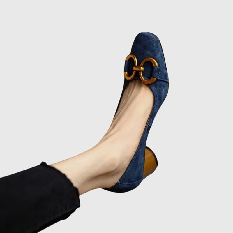 Margery | Refined Block-Heel Pumps