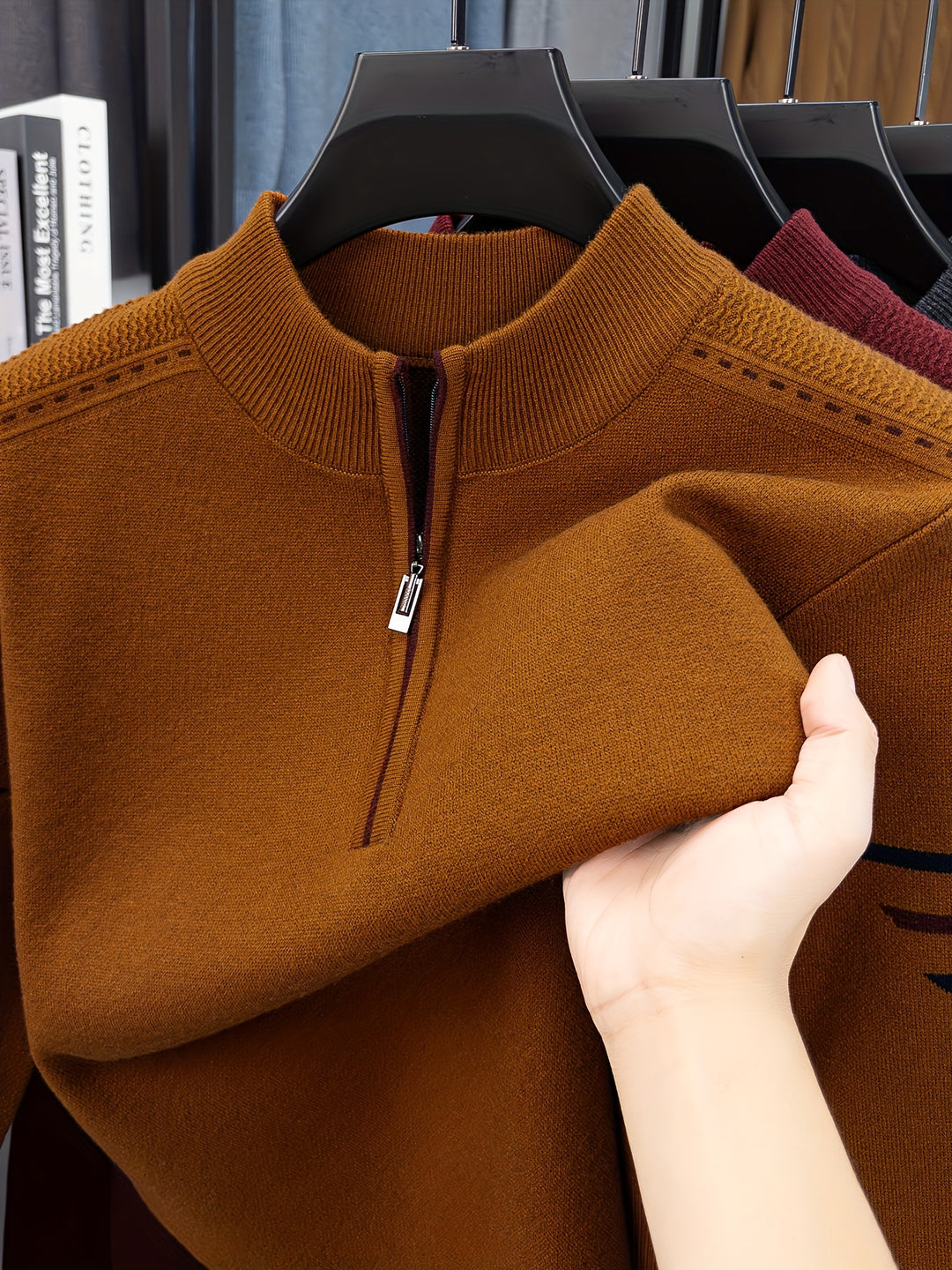 Ambrose | Zip-Neck Pullover Sweater