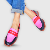 Priscilla | Contrast Penny Loafers
