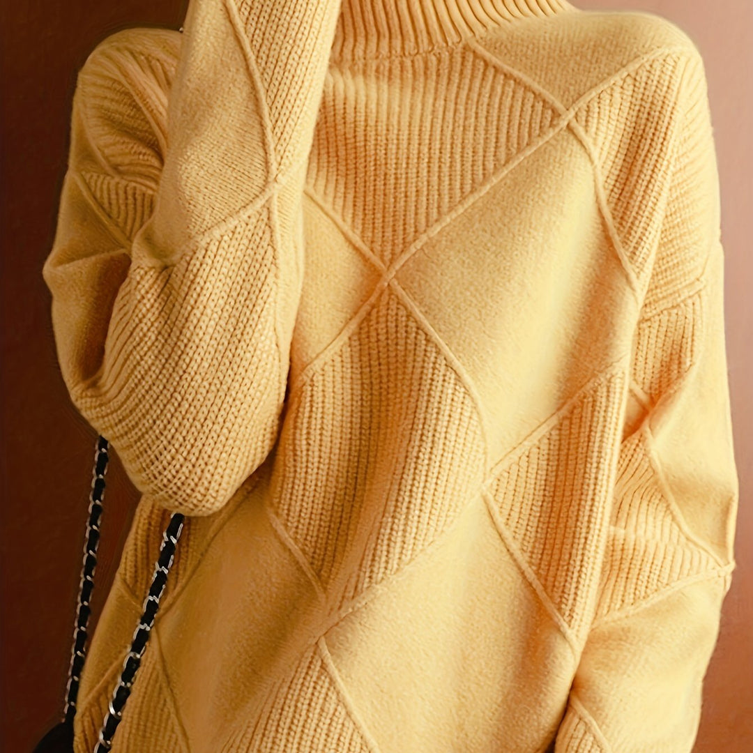 Cornelia | Cozy Textured Turtleneck Sweater
