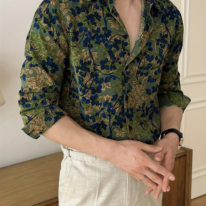 Leland | Vintage Floral Long Sleeve Shirt