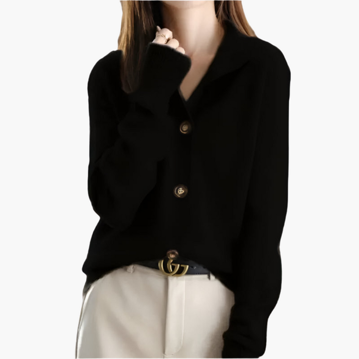 Marjorie | Collared Button Cardigan