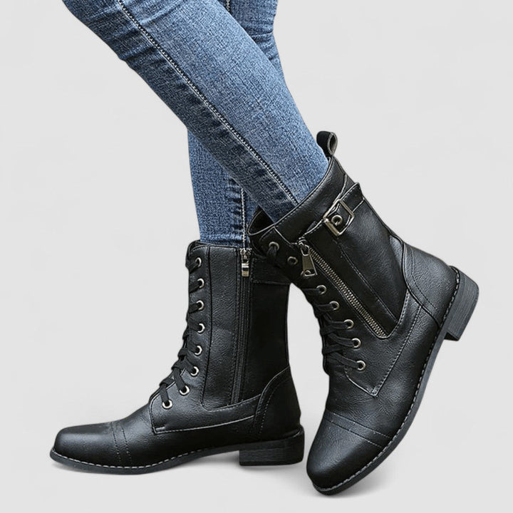 Carol | Timeless Lace-Up Western Boots