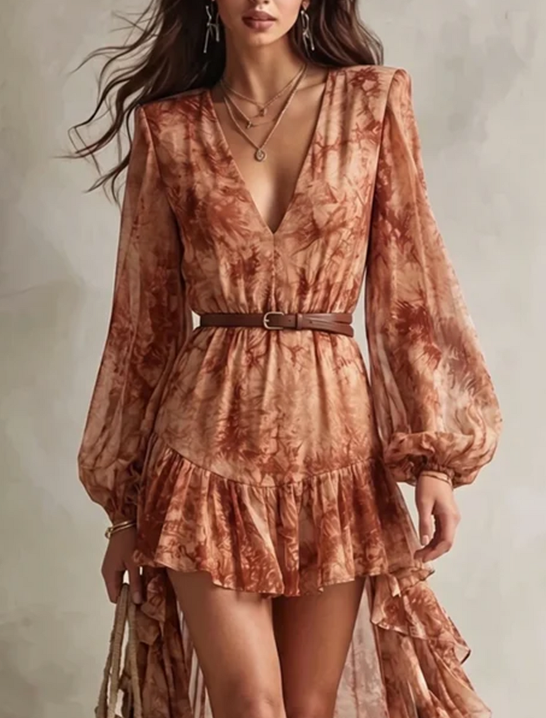 Emmanuelle | Flowing Floral Mini Dress