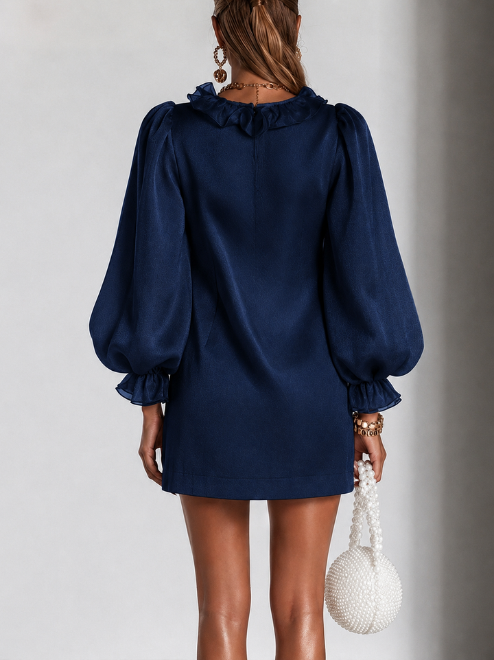 Roxanne | Ruffled Puff-Sleeve Mini Dress