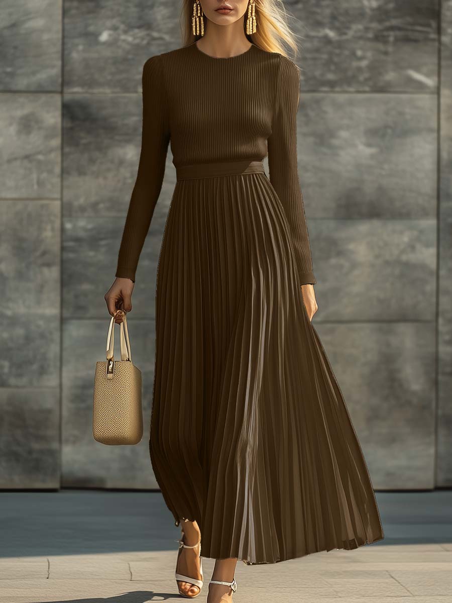 Harriet | Elegant Pleated Maxi Dress