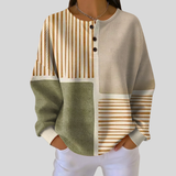 Dorothy | Colour-Block Waffle Henley Top