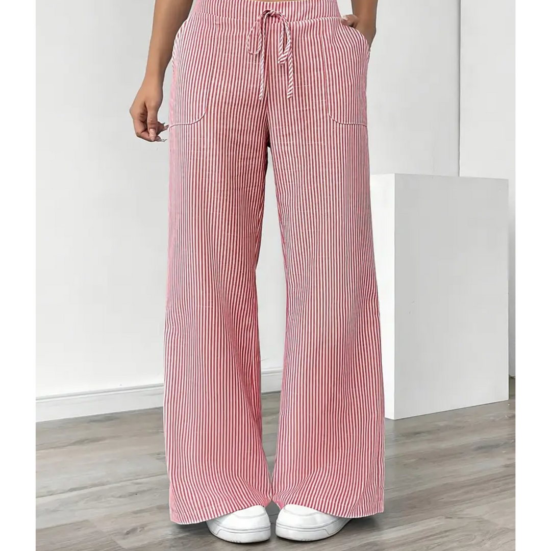 Katie | Striped Pant With Pockets