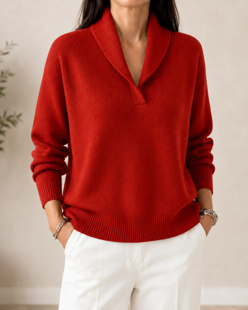 Brigitte | Shawl Collar Sweater