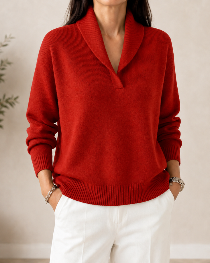 Brigitte | Shawl Collar Sweater