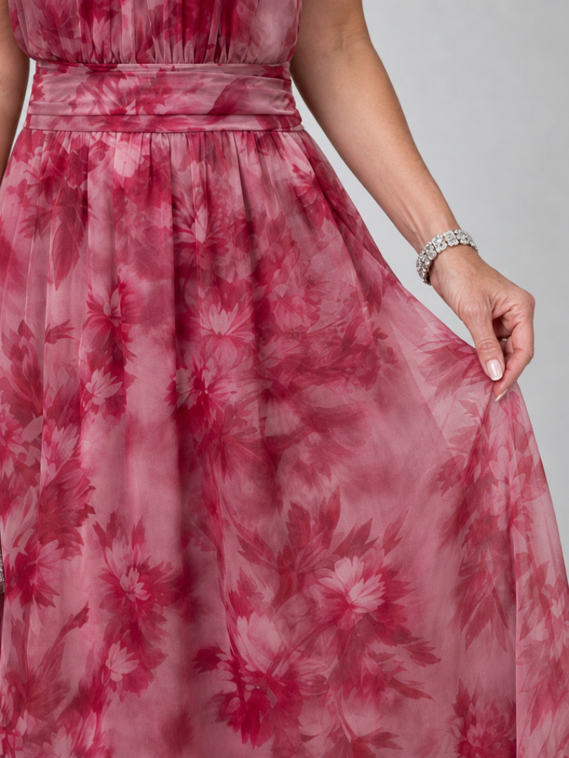 Eliza | Elegant Halter Neck Maxi Dress
