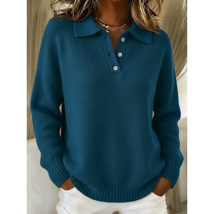 Sylvie | Collared Polo Sweater