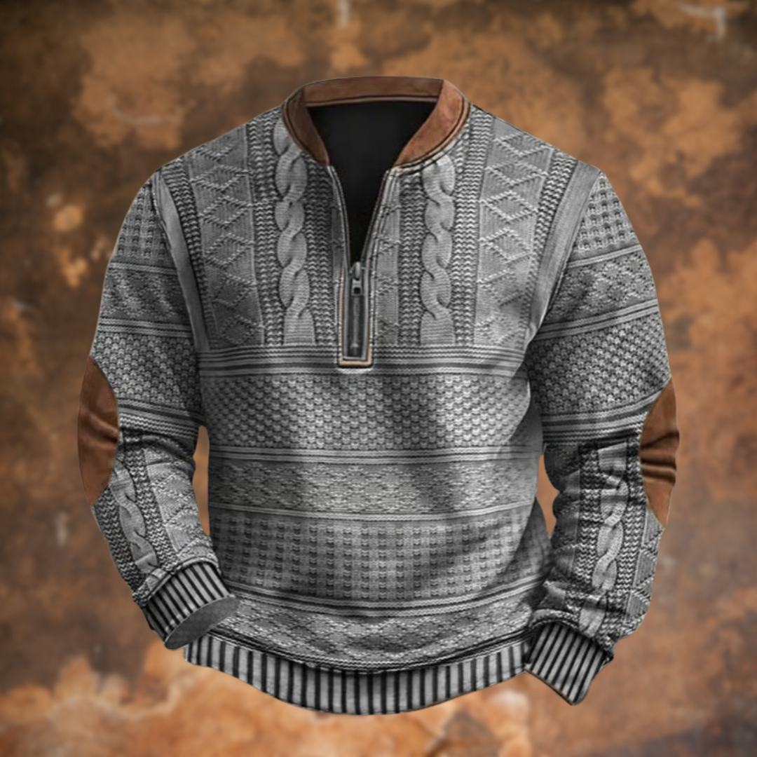 Callahan | Textured Quarter-Zip Sweater
