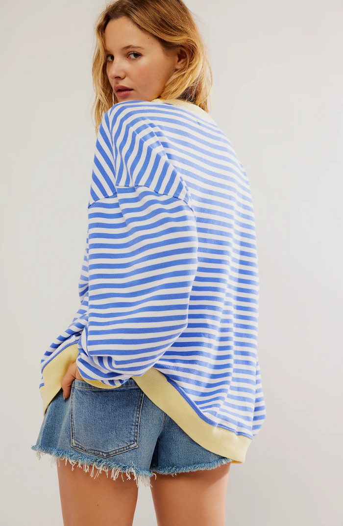 June | Striped Round-Neck Sweater