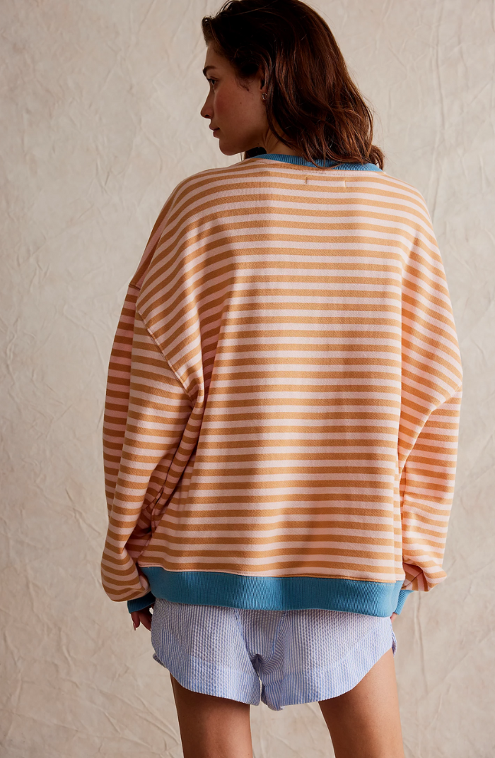 June | Striped Round-Neck Sweater