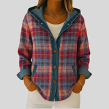 Sabina | Hooded Plaid Shacket