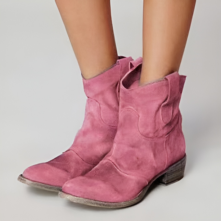 Nora | Comfort Wide-Heel Ankle Boots