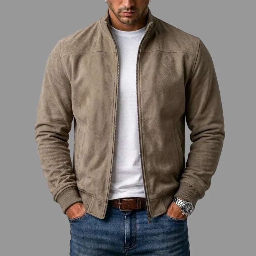 Dominic | Stand-Collar Bomber Jacket